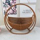Imitation Rattan Hand-woven Storage Basket Creative Round Hanging Fruit Basket Household Hotel Snack Dried Fruit Storage Basket