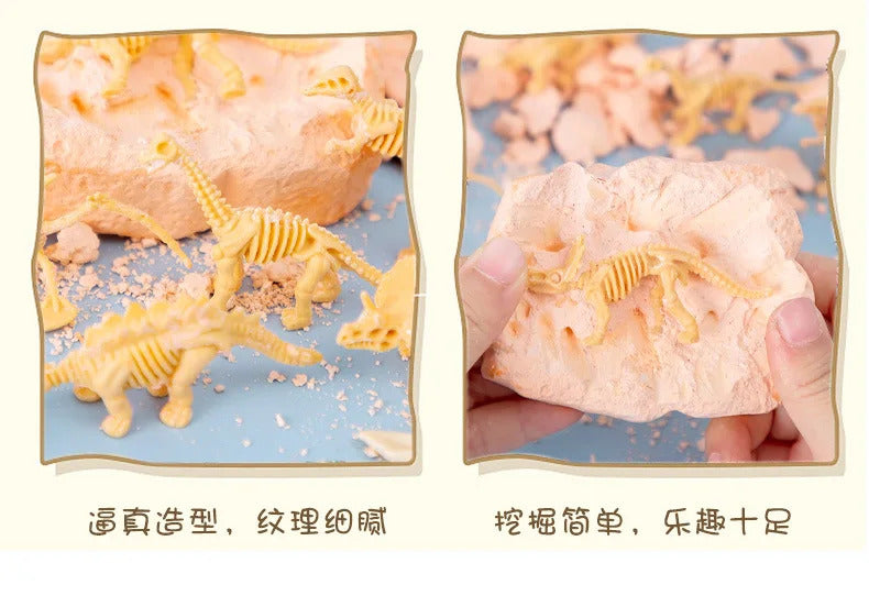 Educational Dinosaur Fossil Excavation Toys Archaeological Dig DIY Assembly Model For Children Boys Girls Birthday Xmas Gifts