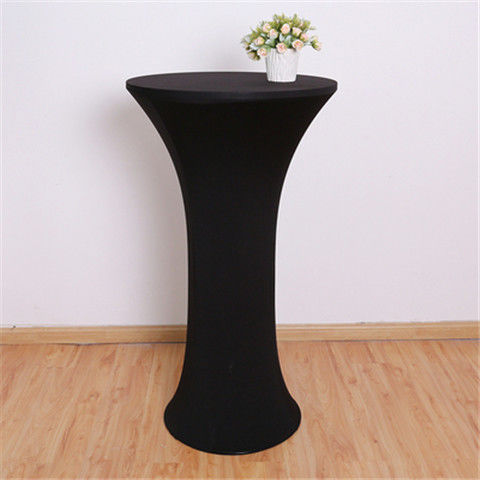 Elastic Round Table Cover Cocktail Table Cover Bar Table Cover Tablecloth Exhibition Hotel Banquet Decorative Tablecloth Round Table