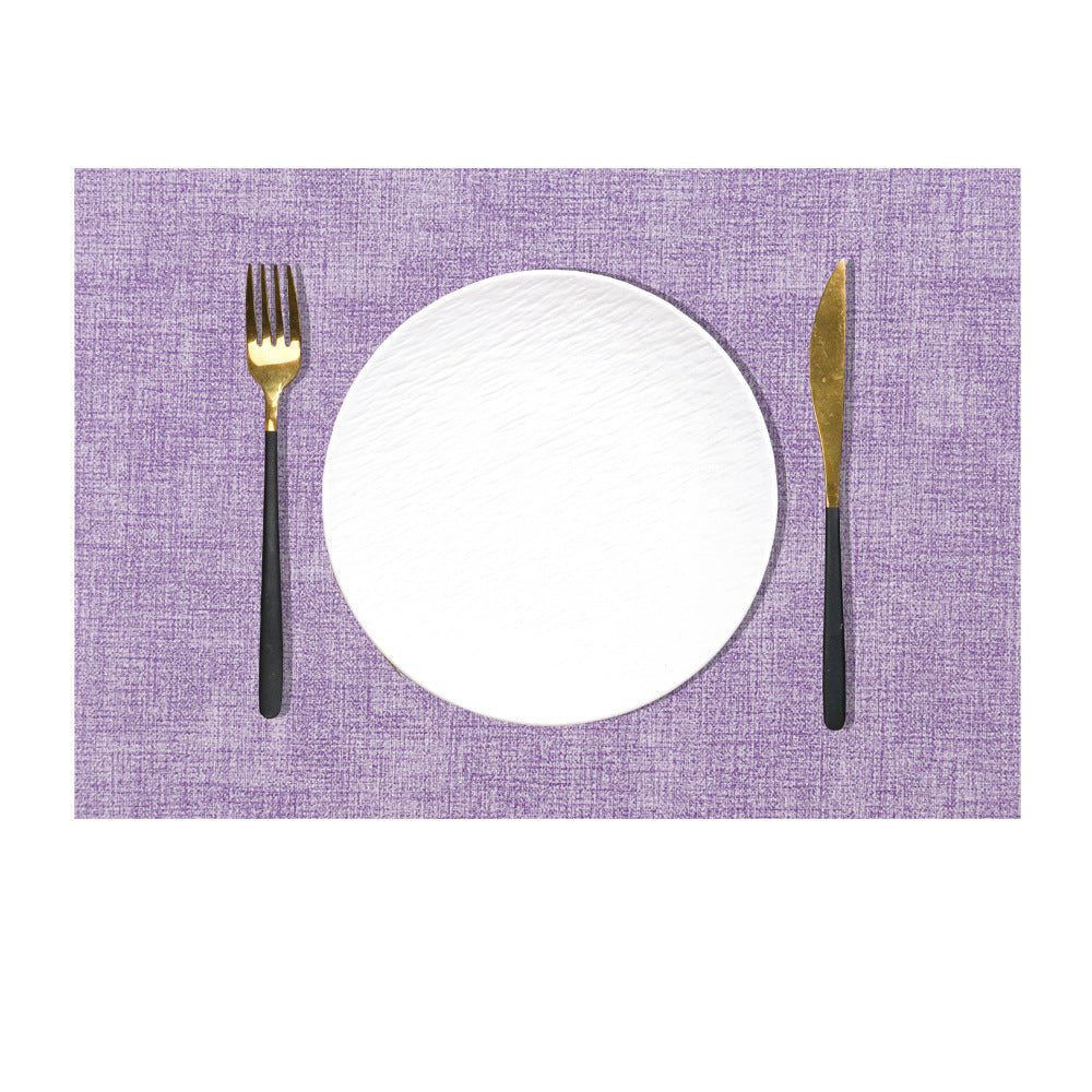 Western Dining Mat Square Cloth Pattern Household Dining Mat Bowl Mat Hotel Leather Dining Table Mat Waterproof Oilproof Heat Insulation Mat