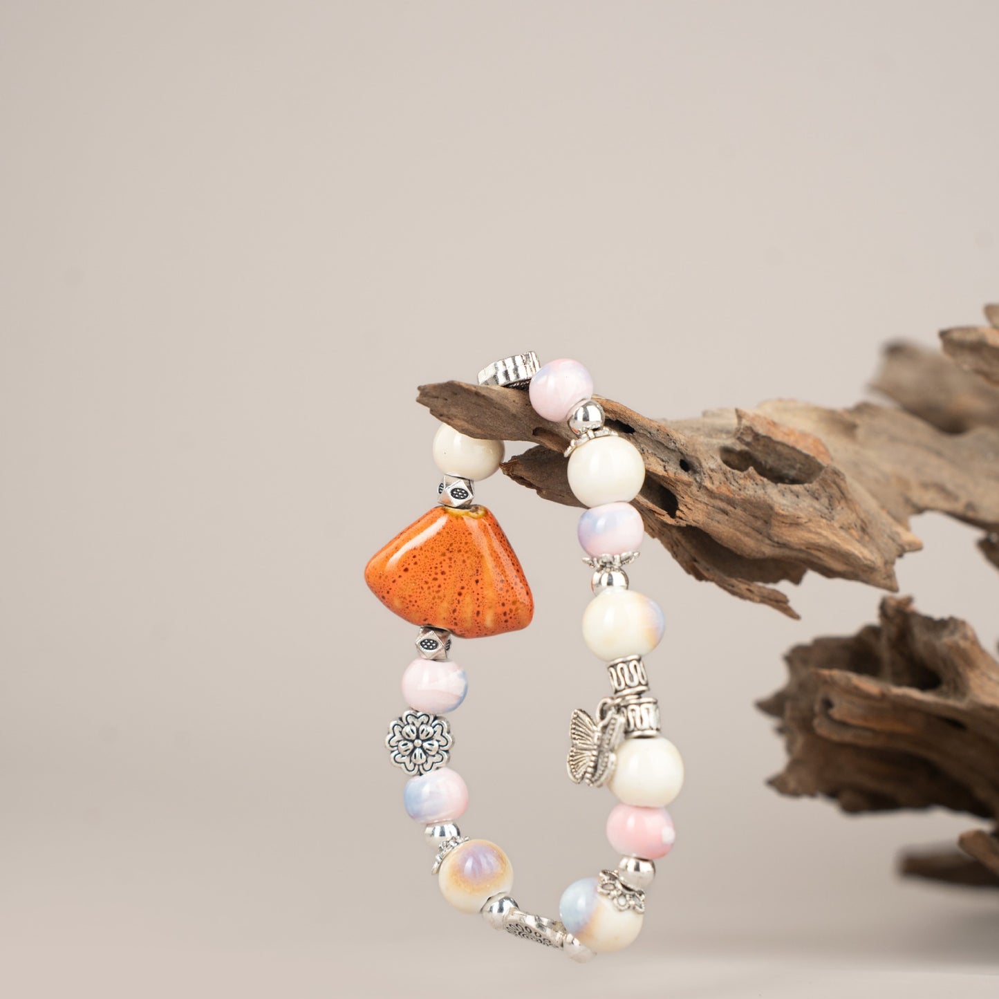 Jingdezhen Ceramic Jewelry Ethnic Style Simple Mixed Style Women's Gift Bracelet