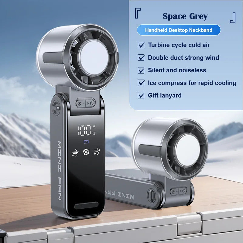 Ultra-Portable Fan Blast! 💨 ❄️ Foldable Powerful Cooling Anywhere
