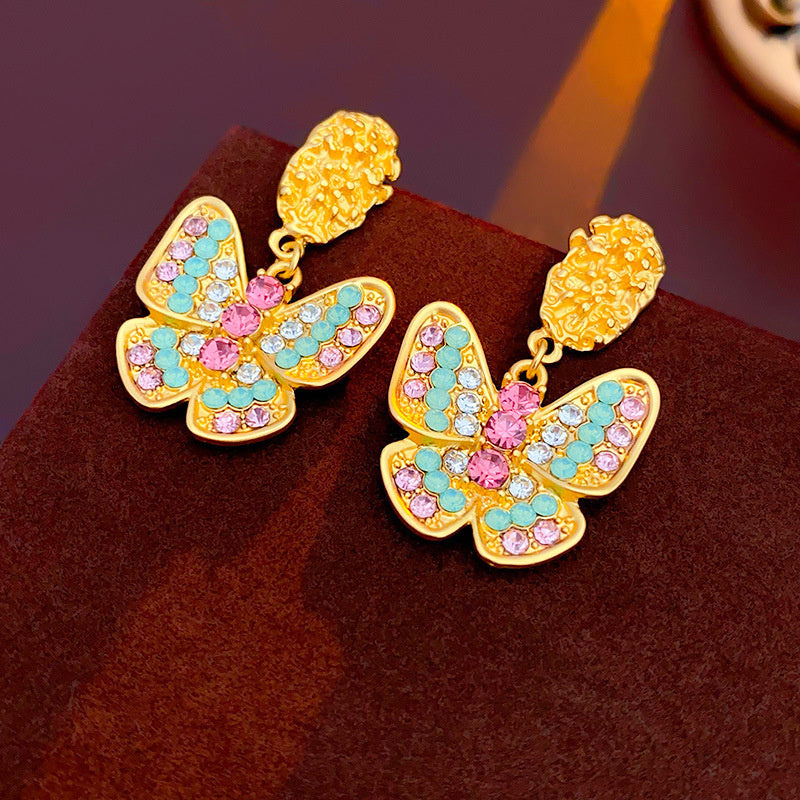 Vintage Earrings Fashion Versatile Ear Jewelry Niche Light Luxury High-end Accessories