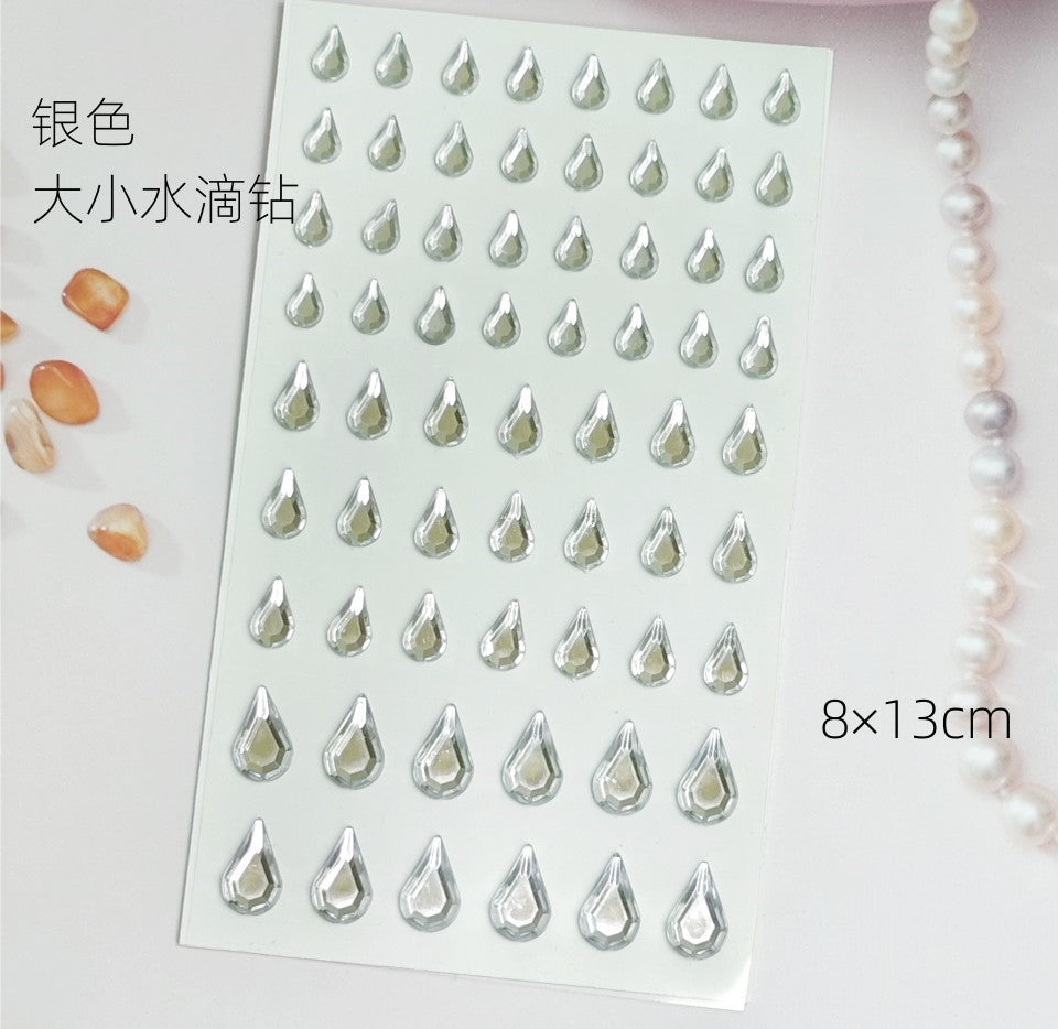 Glitter Gradient Butterfly Wing Tattoo Eye Corner Face Stickers Children's Eye Makeup DIY Stickers Fish Scale Performance Catwalk