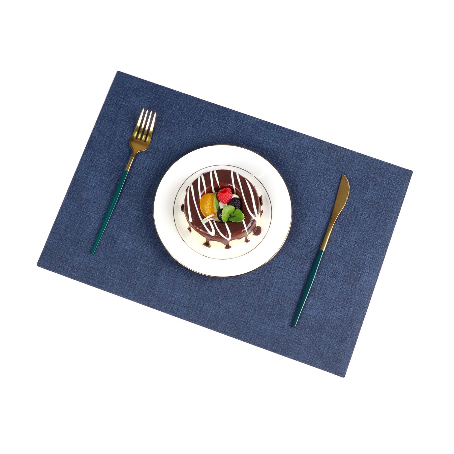 Washable Placemats Tablecloth Tea Cup Mat Textured Dining Table Mat Heat Resistant Insulation Mat High-end Western Dining Mat Coaster