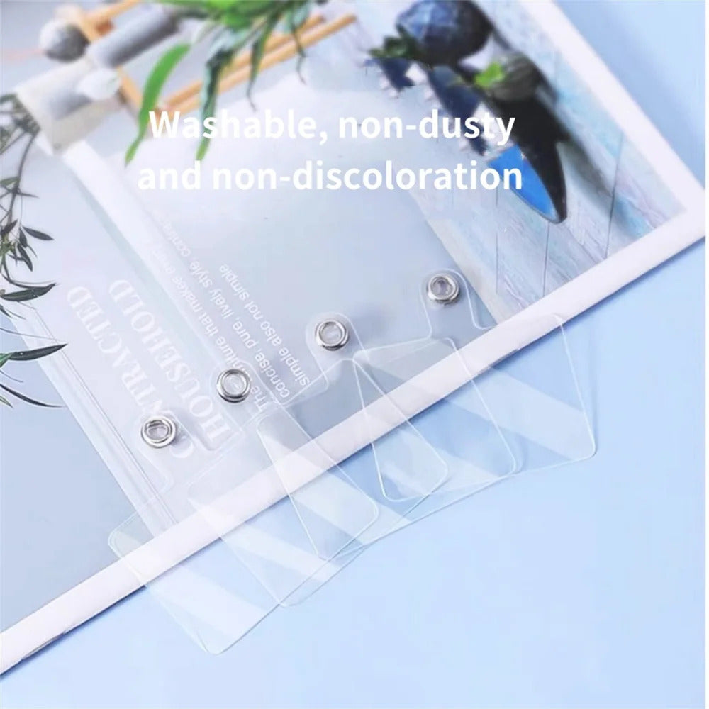 1/3/5/10Pcs Mobile Phone Anti-lost Lanyard Card Gasket Universal Transparent Clip Detachable Phone Hanging Cord Strap Tether Pad