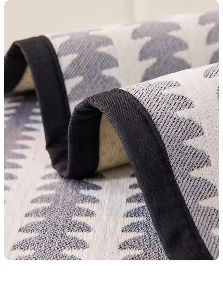 Fabric Chenille Sofa Cushion Four Seasons Autumn Winter Seat Cushion Modern Simple Sofa Cover Throw Blanket Cloth Leather