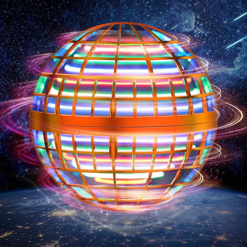 Flying Orb Ball Toy, Hover Ball Boomerang Fly Fidget Spinner, Cool Toys Gifts Hand Mini Drone Cosmic Globe, Indoor Outdoor Toys(Blue)