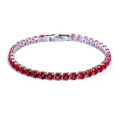 17/19CM Tennis Bracelet Cubic Zirconia Iced Out Crystal Chain Bracelet for Women Luxury Men Bracelet Chain Homme Jewelry Gifts
