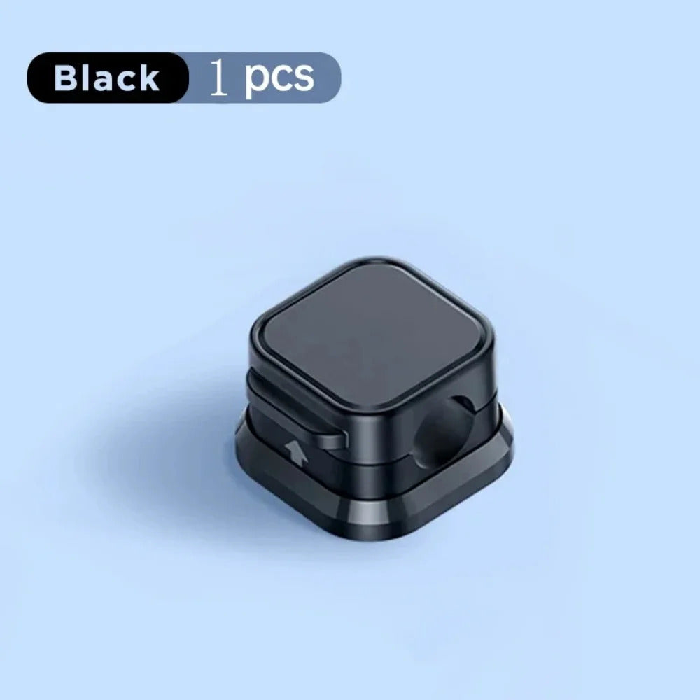 1/3/6Pcs Magnetic Cable Clips Smooth Adjustable Cord Holder Under Desk Cable Management Cable Organizer Wire Keeper Holder