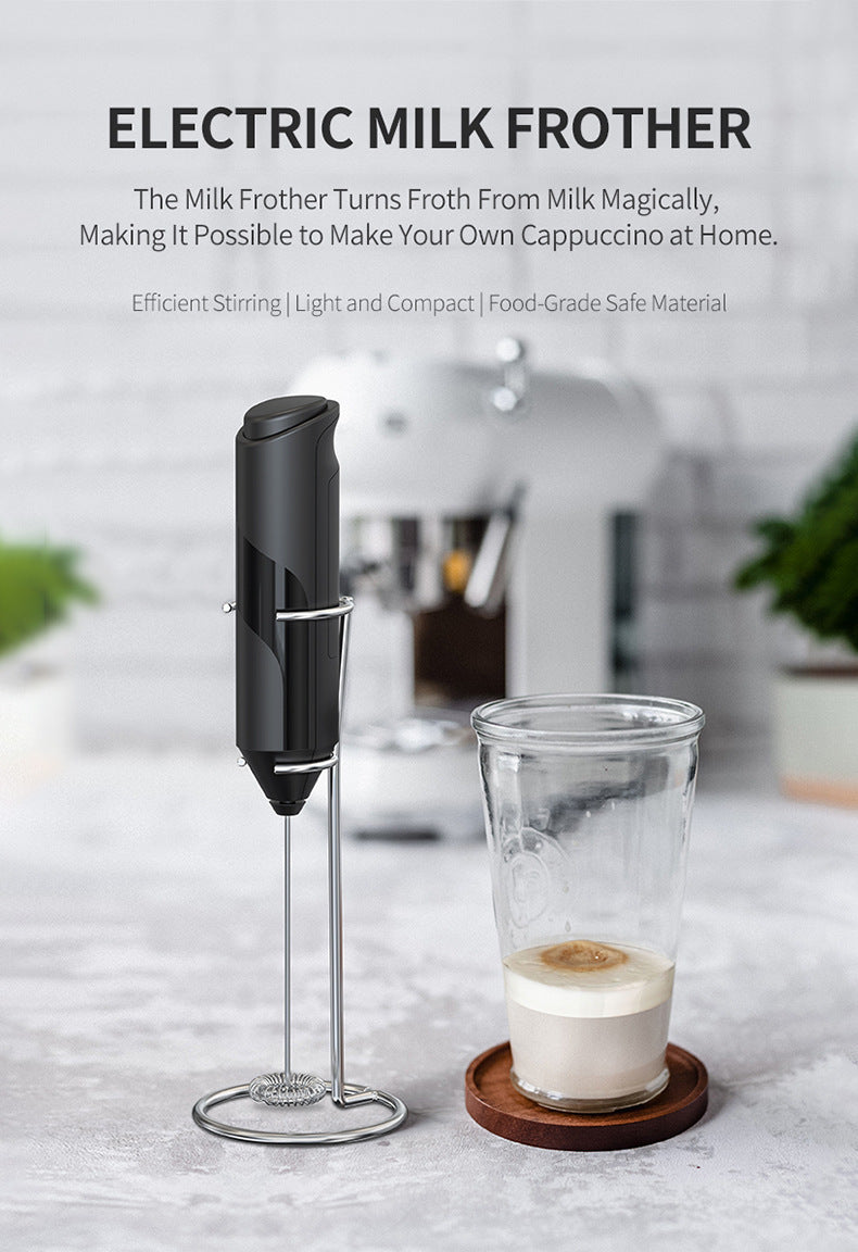 Amazon Electric Milk Beater New Stainless Steel Coffee Cream Electric Milk Beater Egg Beater Portable Blender