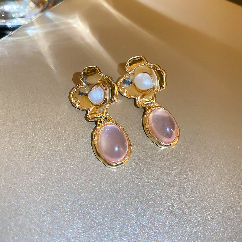 Vintage Earrings Fashion Versatile Ear Jewelry Niche Light Luxury High-end Accessories