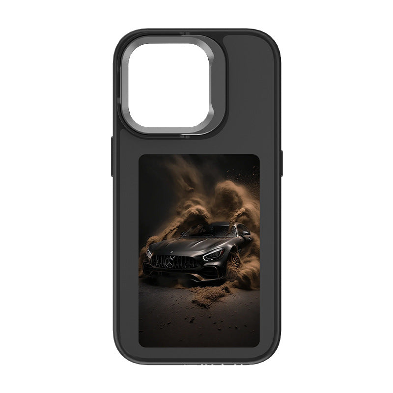 HD 4.0 Ink Screen Smart AI Stand Matte Phone Case Compatible with iPhone Phone Case for Women with a Sense of Sophistication