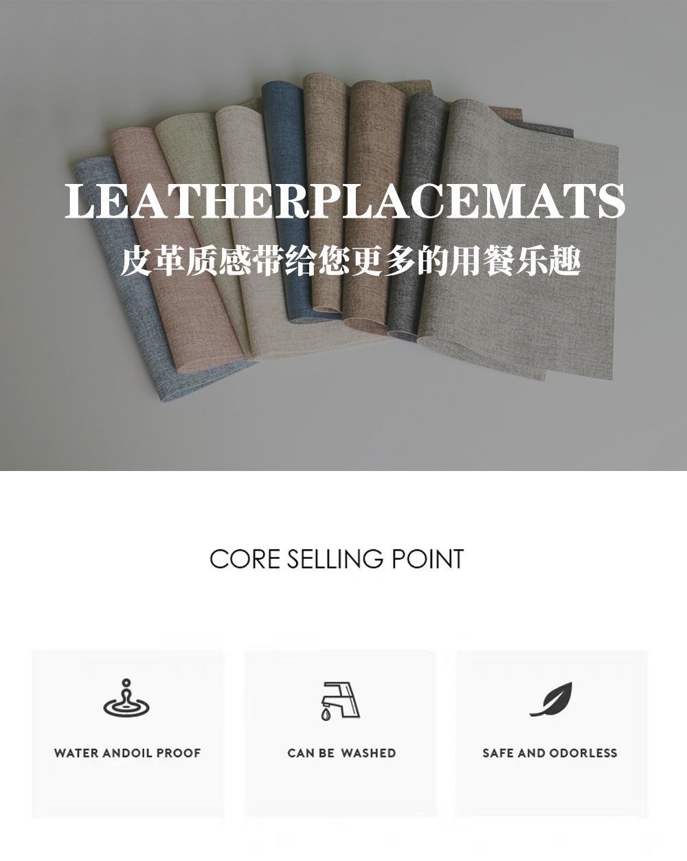Western Dining Mat Square Cloth Pattern Household Dining Mat Bowl Mat Hotel Leather Dining Table Mat Waterproof Oilproof Heat Insulation Mat