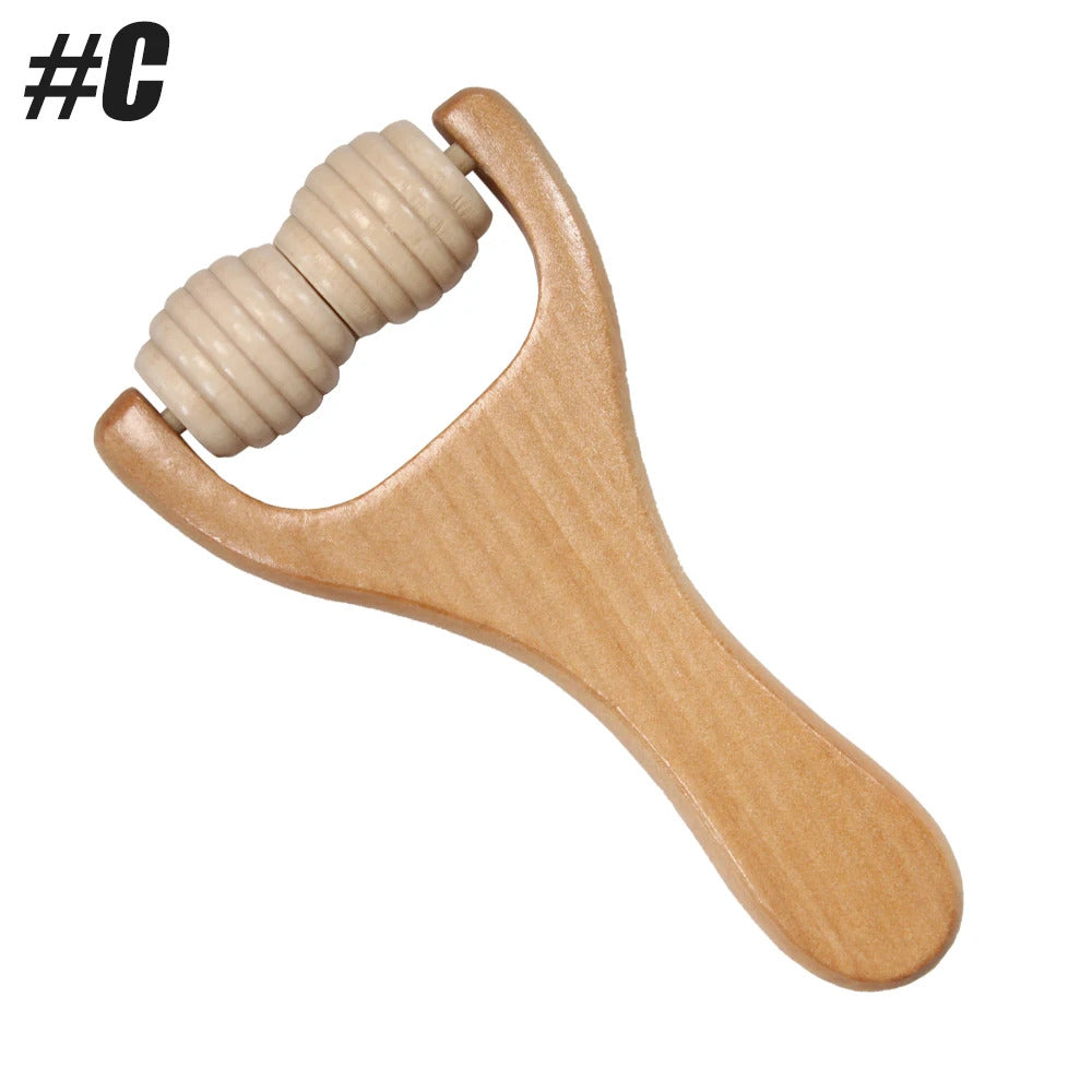 1 PCS Wooden Massage Roller, Instantly Self Massage Waist, Thigh, Legs, Hands, Full Body Roller Tool Massager DIY Maderotherapy