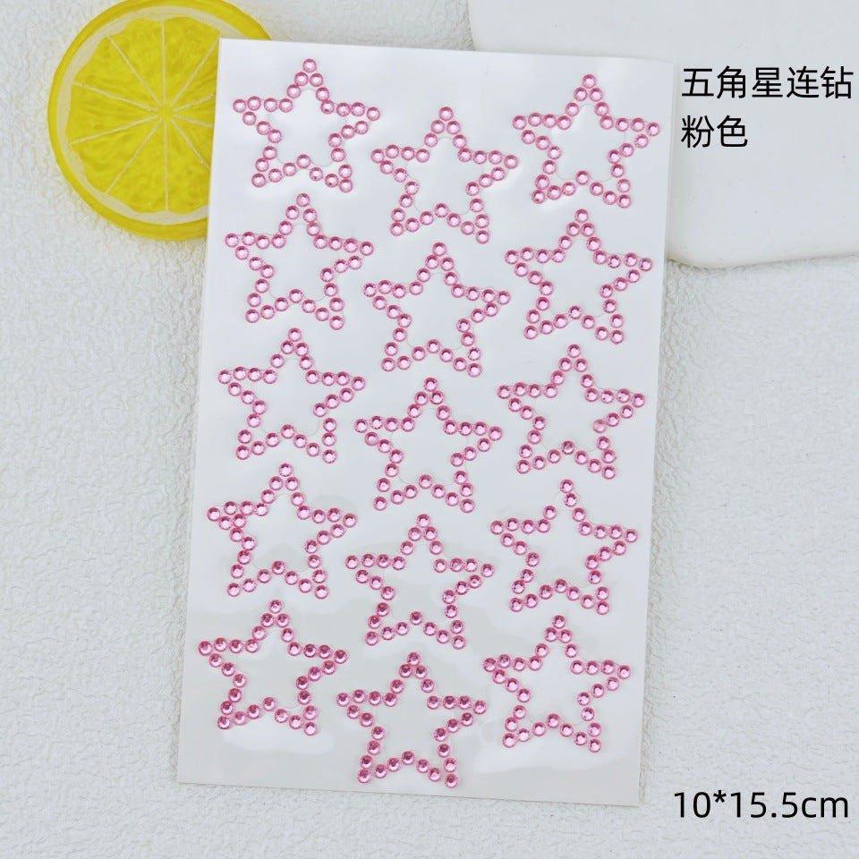 Glitter Gradient Butterfly Wing Tattoo Eye Corner Face Stickers Children's Eye Makeup DIY Stickers Fish Scale Performance Catwalk