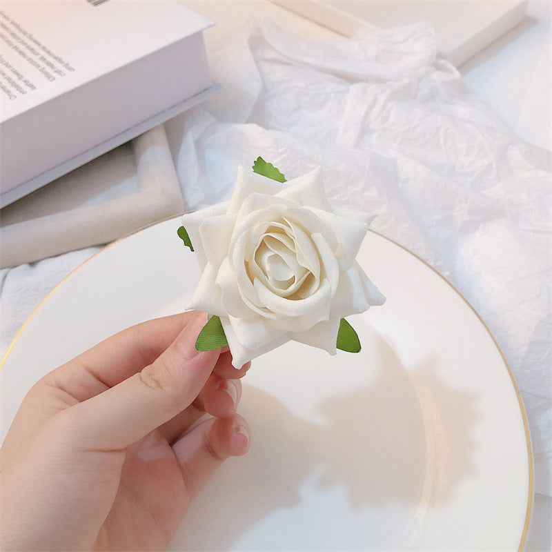 Holiday Organza Flower Barrettes Travel Travel Hair Accessories Atmosphere Clip Duckbill Clip Hairpin Side Clip Headdress