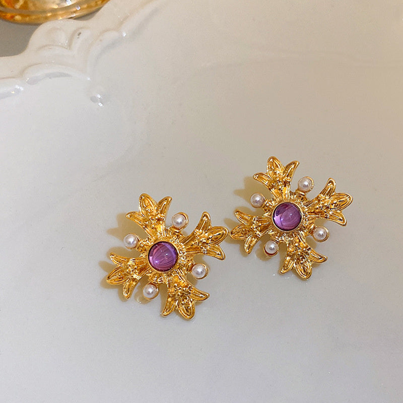 Vintage Earrings Fashion Versatile Ear Jewelry Niche Light Luxury High-end Accessories
