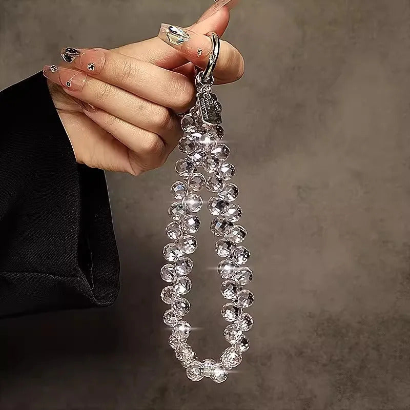 Internet celebrity flash mobile phone chain new mobile phone chain wrist crystal chain 2023 jewelry bag accessories key lanyards
