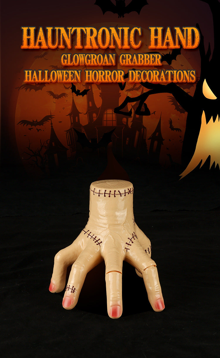 Adam's Dark Lolita Wednesday Toy Crawling Severed Hand Prank Light Music Ghost Hand Halloween Toy