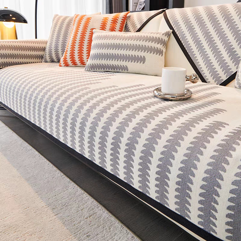 Fabric Chenille Sofa Cushion Four Seasons Autumn Winter Seat Cushion Modern Simple Sofa Cover Throw Blanket Cloth Leather