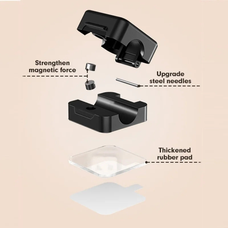 1/3/6Pcs Magnetic Cable Clips Smooth Adjustable Cord Holder Under Desk Cable Management Cable Organizer Wire Keeper Holder
