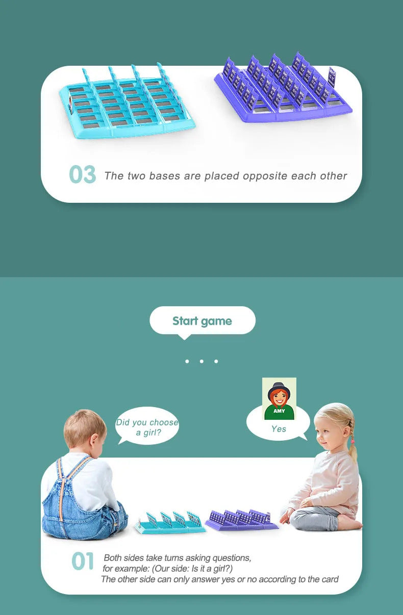 Family Guessing Games Guess Who Am I Classic Board Game Toys Memory Training Parent Child Leisure Time Party Indoor Games