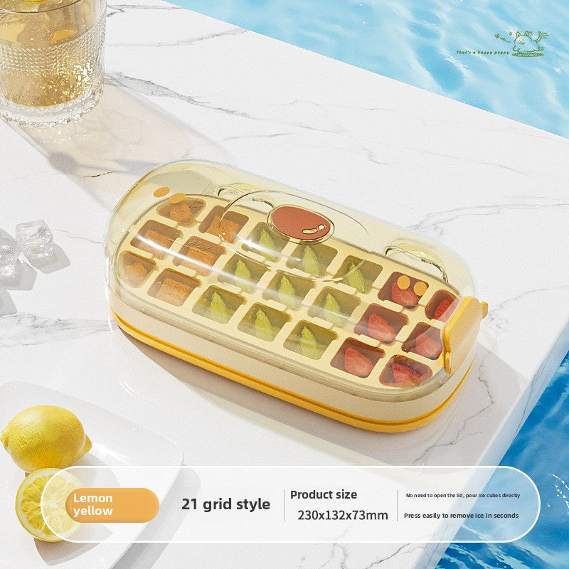 Ice Cube Mold Press Ice Cube Kettle Water Cup Household Food Grade Household Ice Box Frozen Ice Cube Storage Artifact
