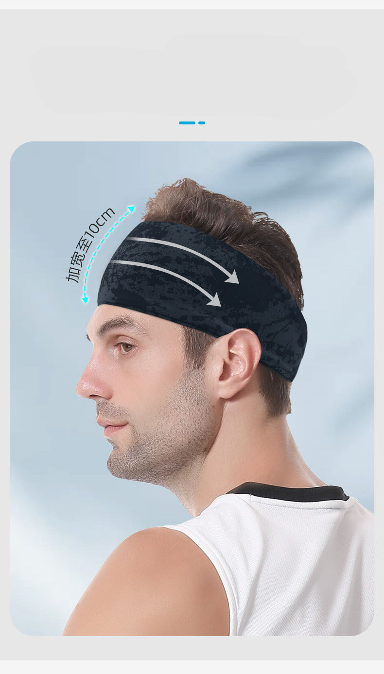 Sports Headband Sweatband Lycra Breathable Running Cycling Yoga Dance Fitness Sweatband