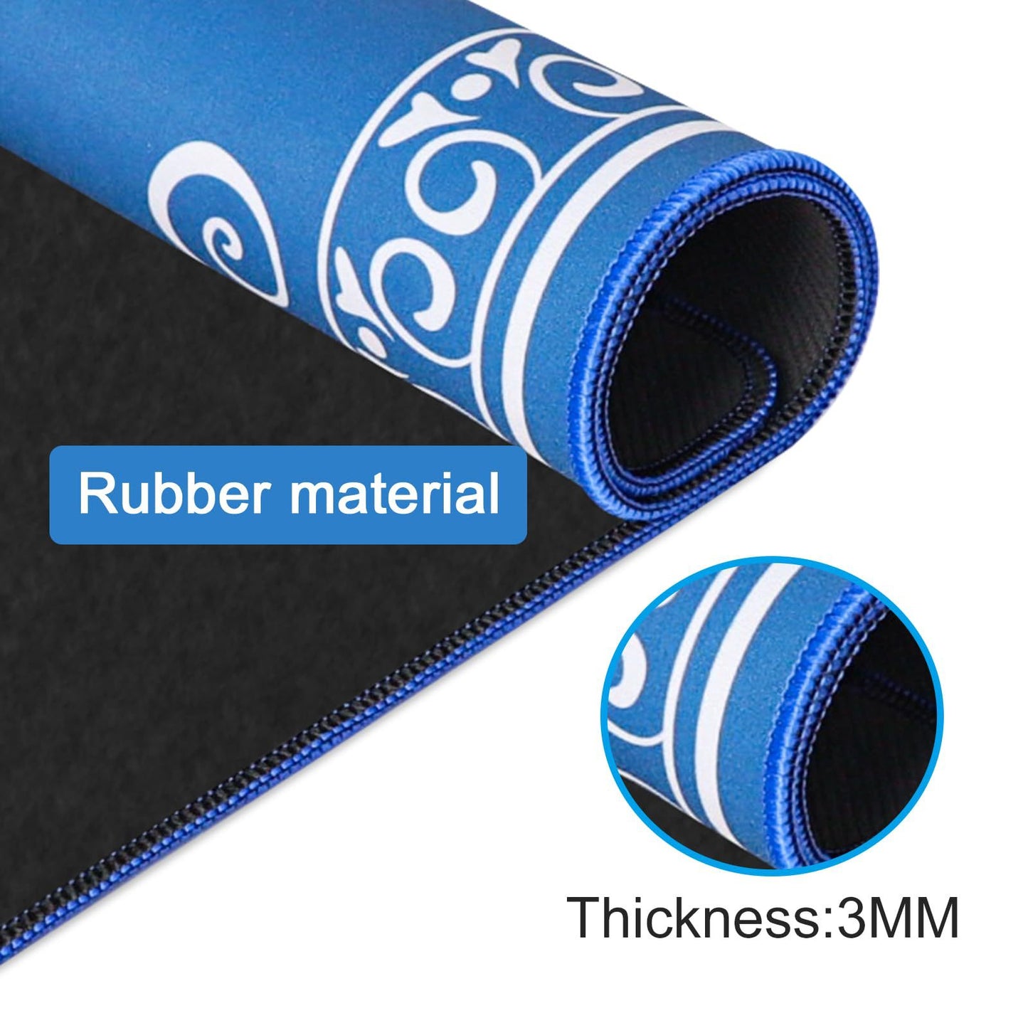 Mahjong Tablecloth Rubber Table Mat Cross-Border Amazon Anti-Slip Noise Reduction Waterproof 32.4inch Board Game Table Mat