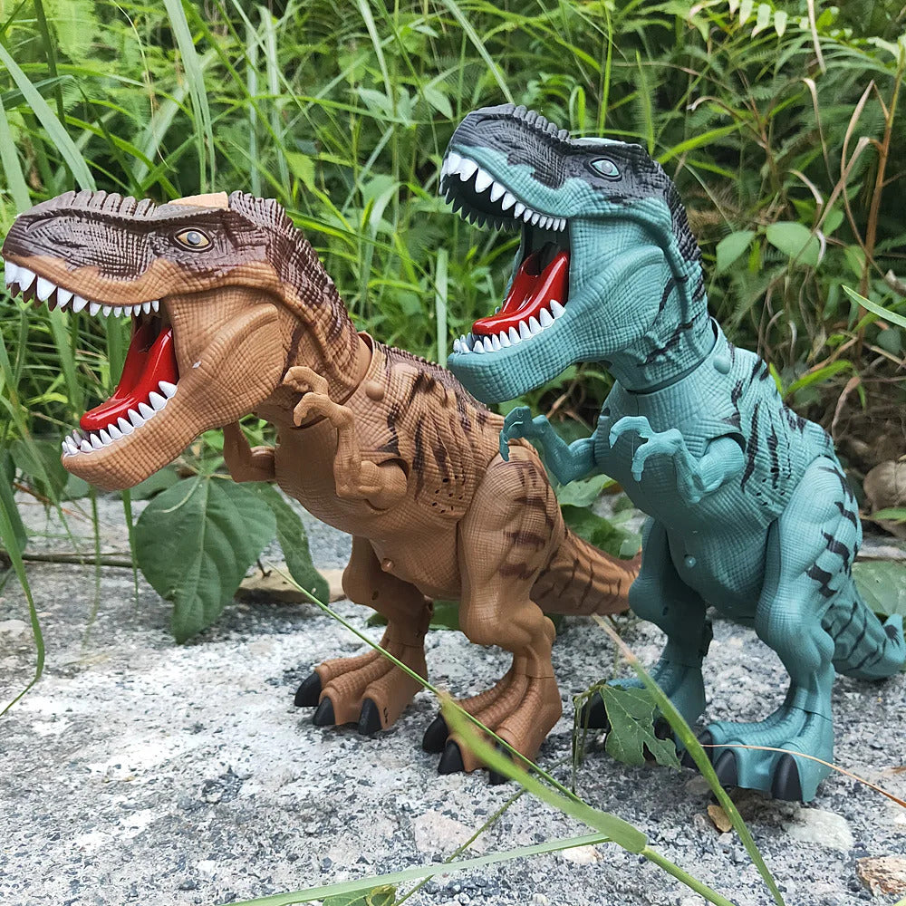 Electric Toy Large Size Walking Spray Lay Eggs Dinosaur Robot for Kids With Light Sound Mechanical Dinosaurs Model Toys