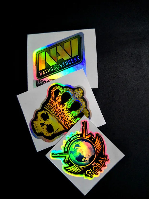 Holographic Csgo Peripheral Stickers Physical Printing Physical Waterproof Mobile Phone Computer Laptop Car Sticker Gift