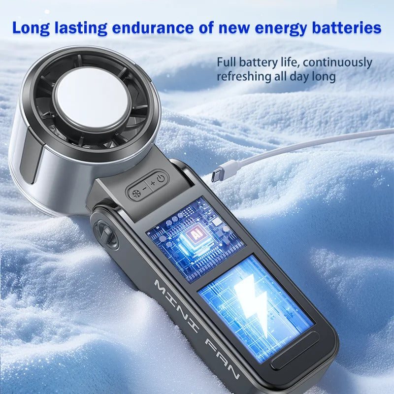 Ultra-Portable Fan Blast! 💨 ❄️ Foldable Powerful Cooling Anywhere