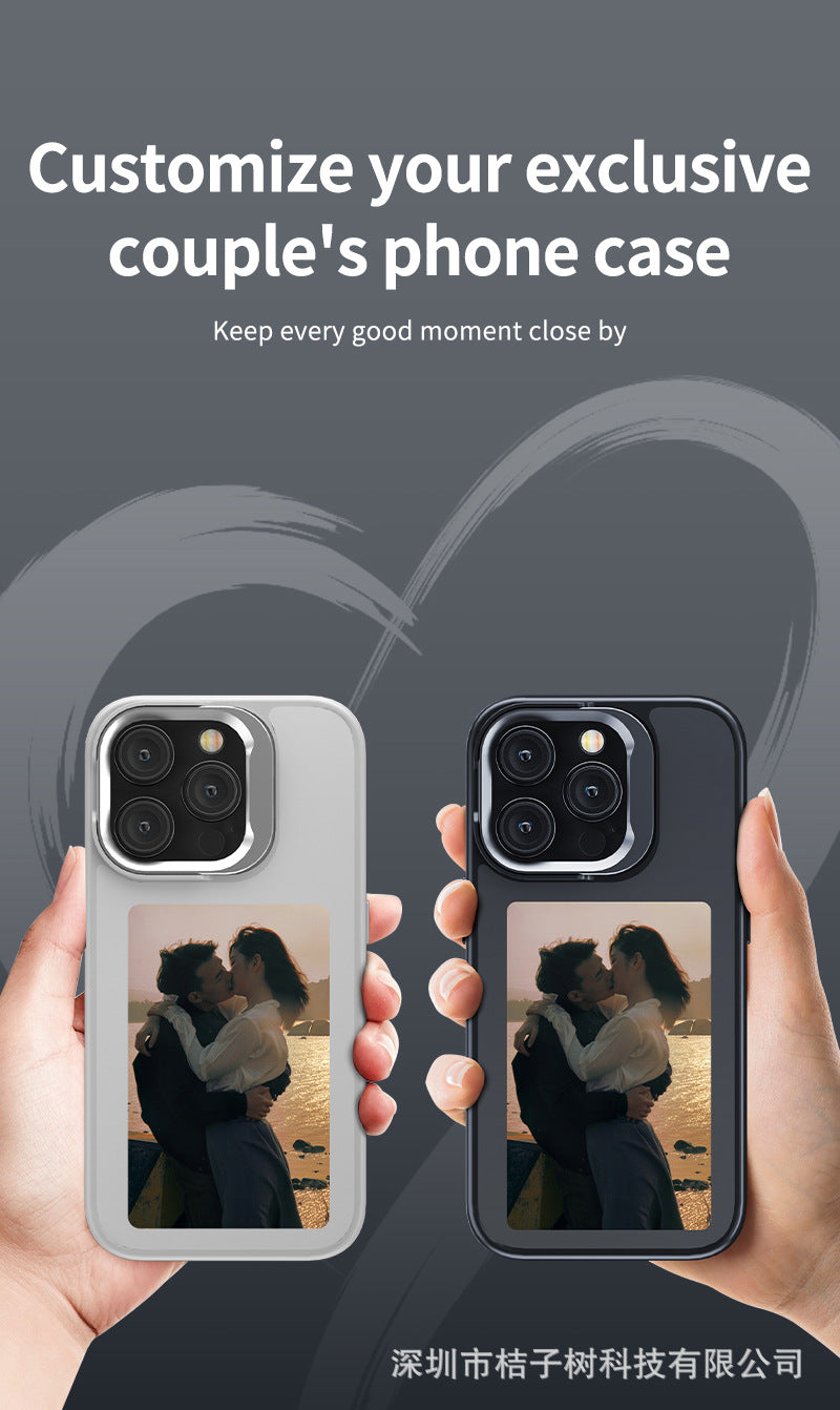HD 4.0 Ink Screen Smart AI Stand Matte Phone Case Compatible with iPhone Phone Case for Women with a Sense of Sophistication