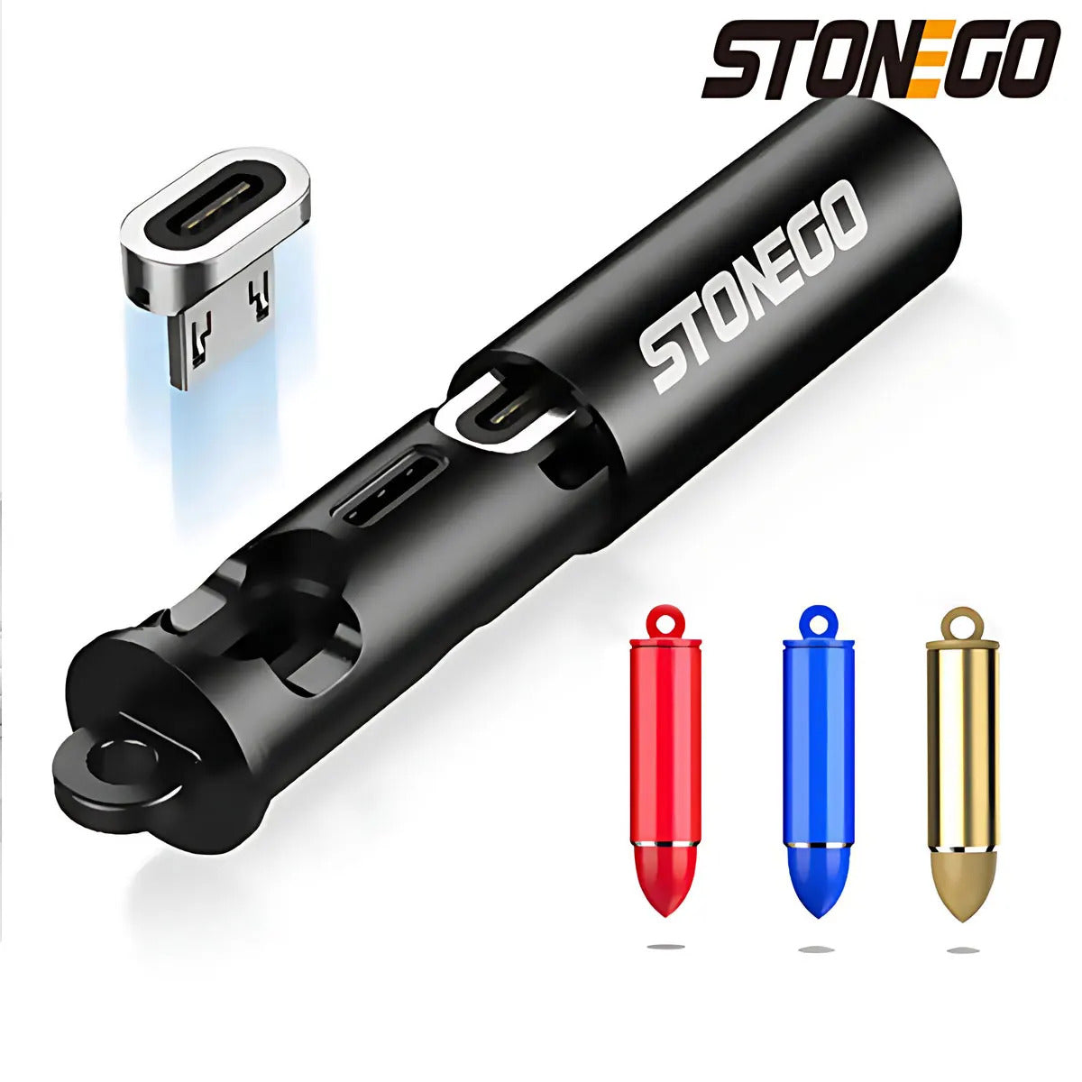 1PC Magnetic Charging USB Tips Storage | Cord Holder Cable Organizer Connector Head Plug Adapter