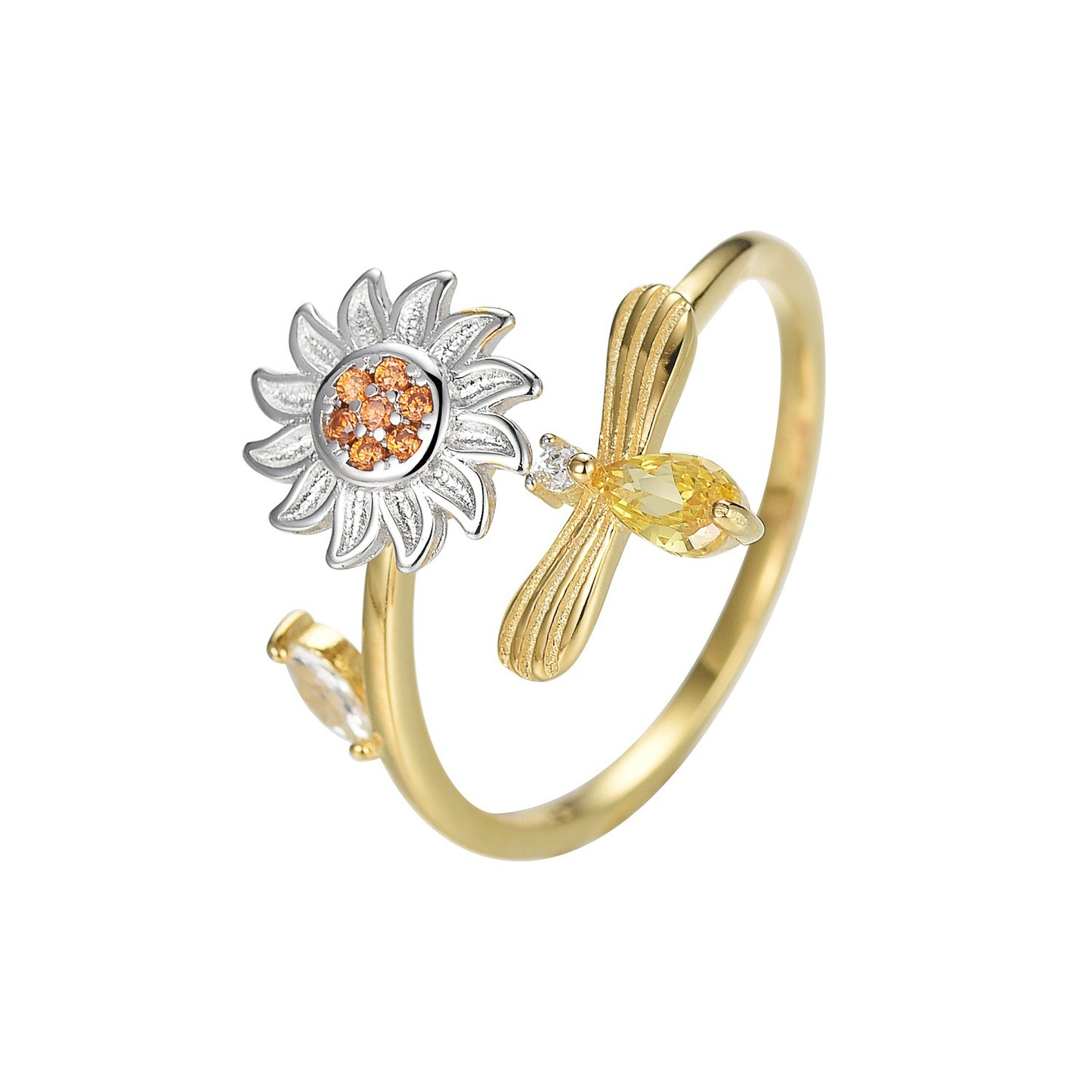 Cross-Border AliExpress Rotatable Stress Relief S925 Sterling Silver Ring for Women New Open Design Amazon Wholesale Live Streaming