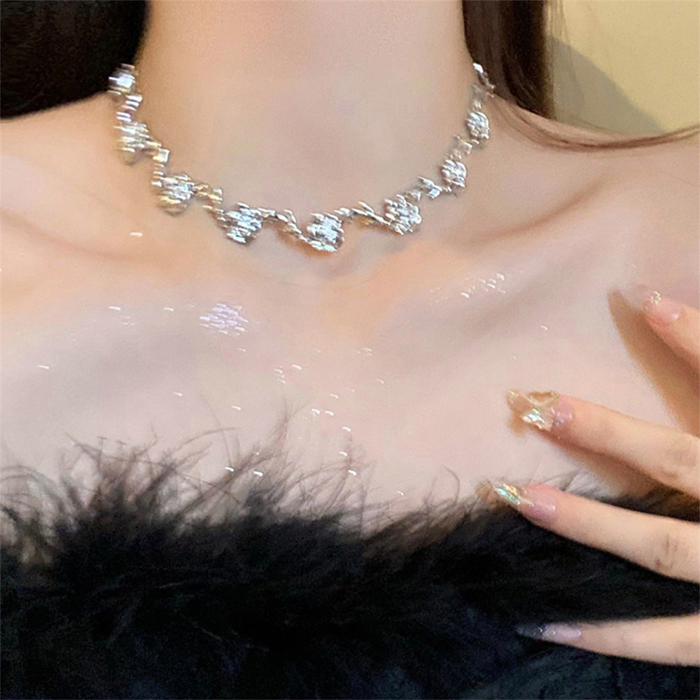 Li Luo New S925Sterling Silver Pearl Necklace Accessory for Women, Non-Fading, High-End Feel, Versatile Spring/Summer Clavicle Chain Wholesale