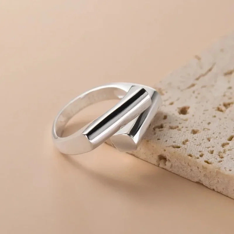 925 Sterling Silver Ring Unique Simple Ring For Women Jewelry Finger Open Vintage Handmade Ring Allergy For Party