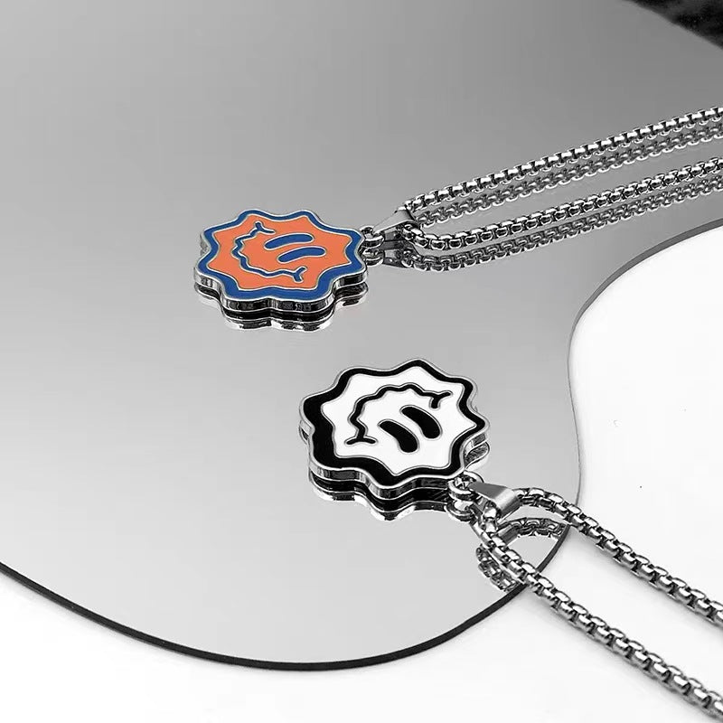 Trendy Fashion Children's Necklace for Girls, Personalized Couple Pendant for Boys, Hip-Hop Versatile Street Dance Show Accessories Wholesale