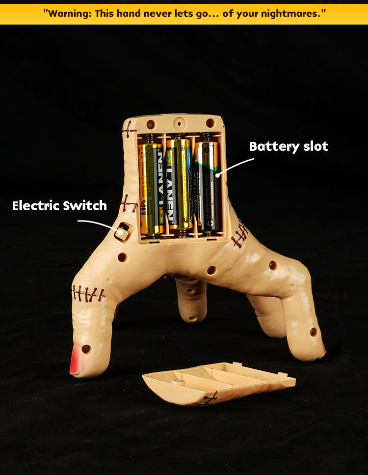 Adam's Dark Lolita Wednesday Toy Crawling Severed Hand Prank Light Music Ghost Hand Halloween Toy