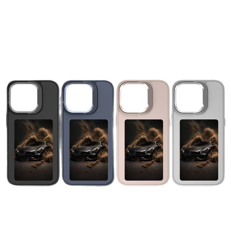 HD 4.0 Ink Screen Smart AI Stand Matte Phone Case Compatible with iPhone Phone Case for Women with a Sense of Sophistication