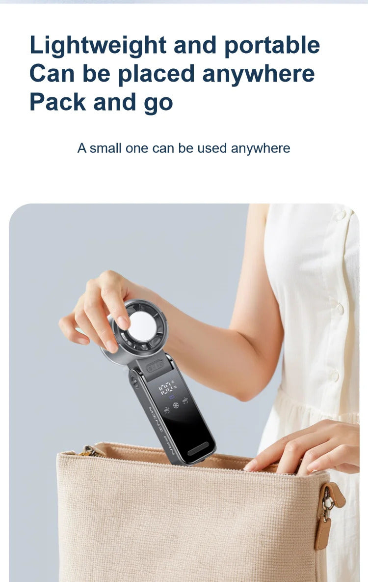 Ultra-Portable Fan Blast! 💨 ❄️ Foldable Powerful Cooling Anywhere
