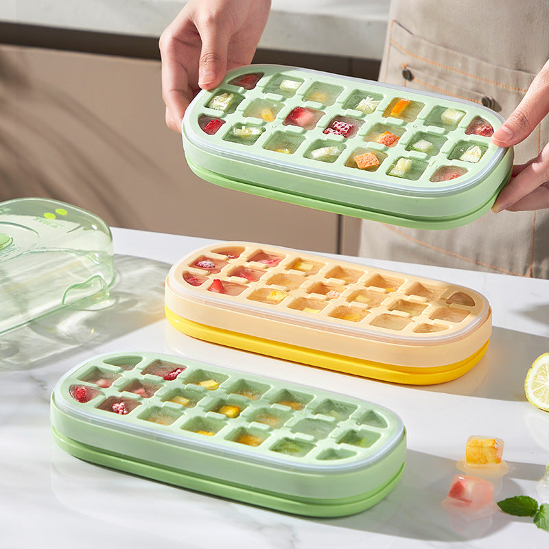 Ice Cube Mold Press Ice Cube Kettle Water Cup Household Food Grade Household Ice Box Frozen Ice Cube Storage Artifact