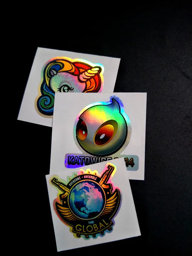 Holographic Csgo Peripheral Stickers Physical Printing Physical Waterproof Mobile Phone Computer Laptop Car Sticker Gift