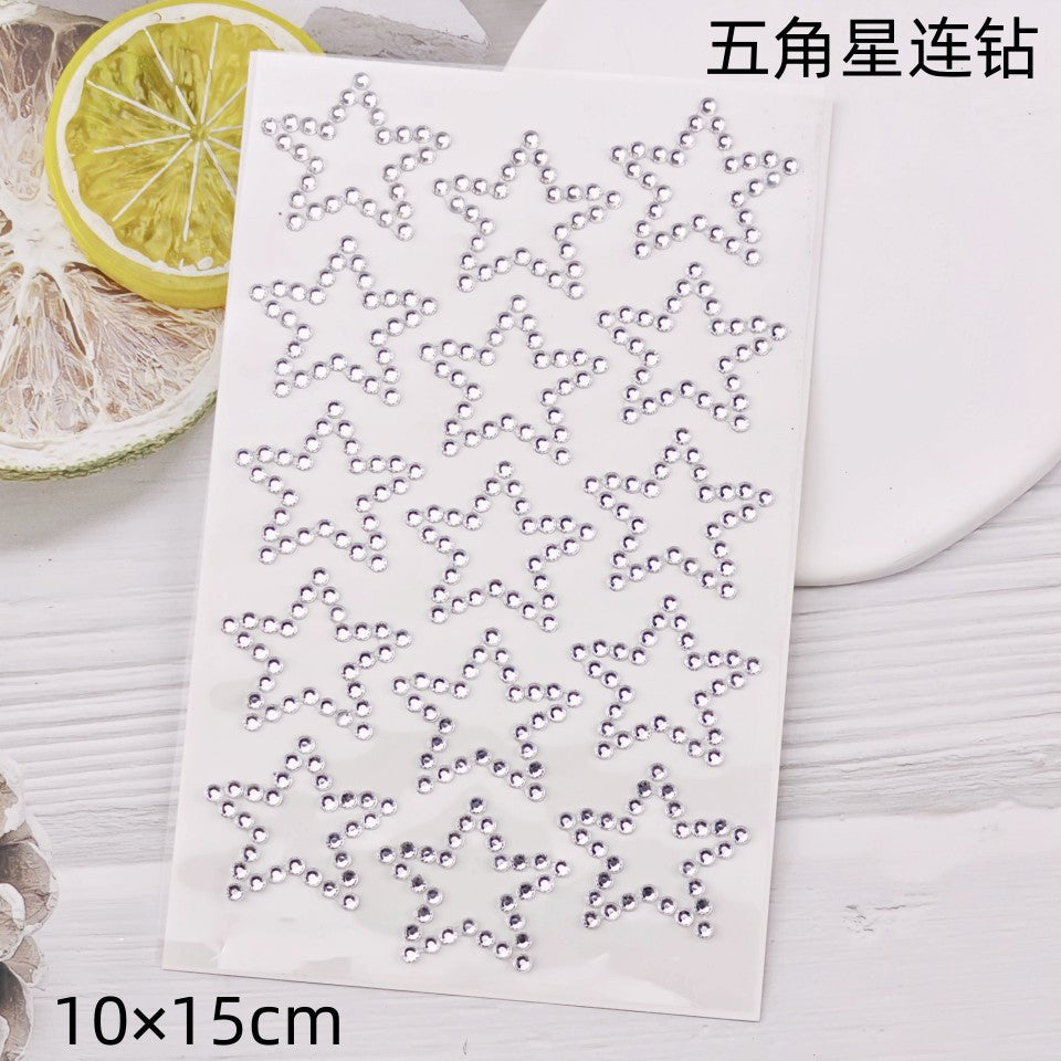 Glitter Gradient Butterfly Wing Tattoo Eye Corner Face Stickers Children's Eye Makeup DIY Stickers Fish Scale Performance Catwalk
