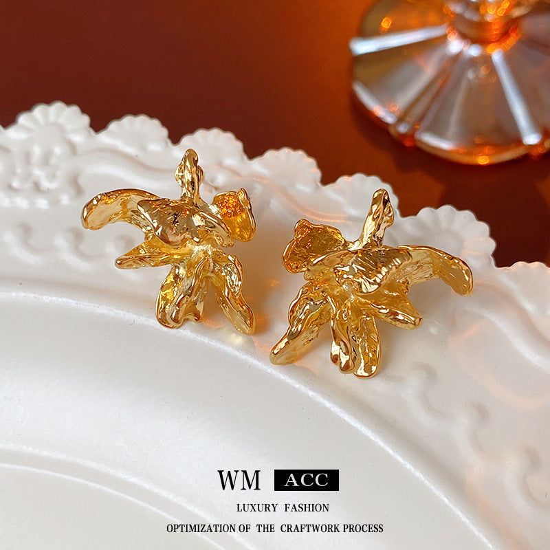 Vintage Earrings Fashion Versatile Ear Jewelry Niche Light Luxury High-end Accessories