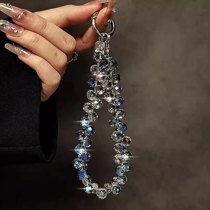 Internet celebrity flash mobile phone chain new mobile phone chain wrist crystal chain 2023 jewelry bag accessories key lanyards