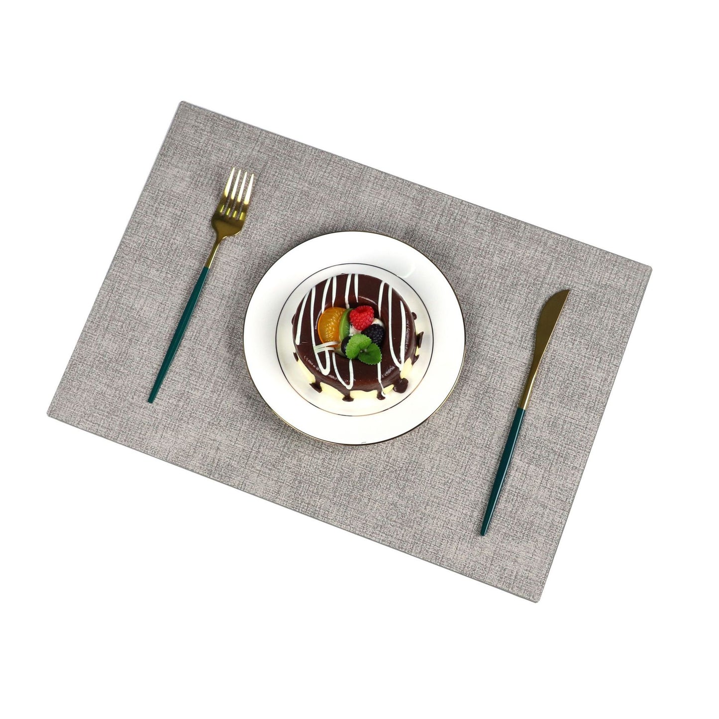 Washable Placemats Tablecloth Tea Cup Mat Textured Dining Table Mat Heat Resistant Insulation Mat High-end Western Dining Mat Coaster