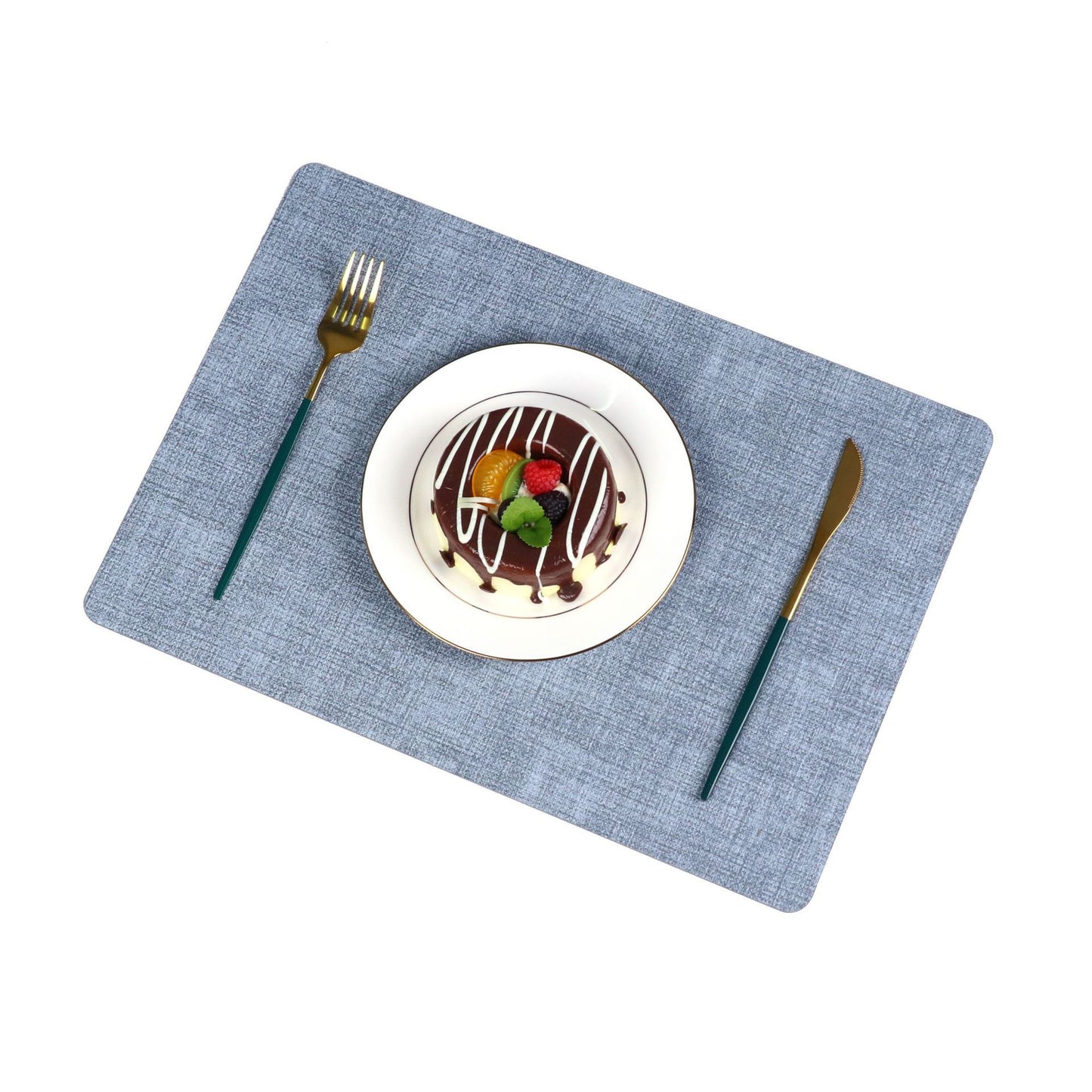 Washable Placemats Tablecloth Tea Cup Mat Textured Dining Table Mat Heat Resistant Insulation Mat High-end Western Dining Mat Coaster