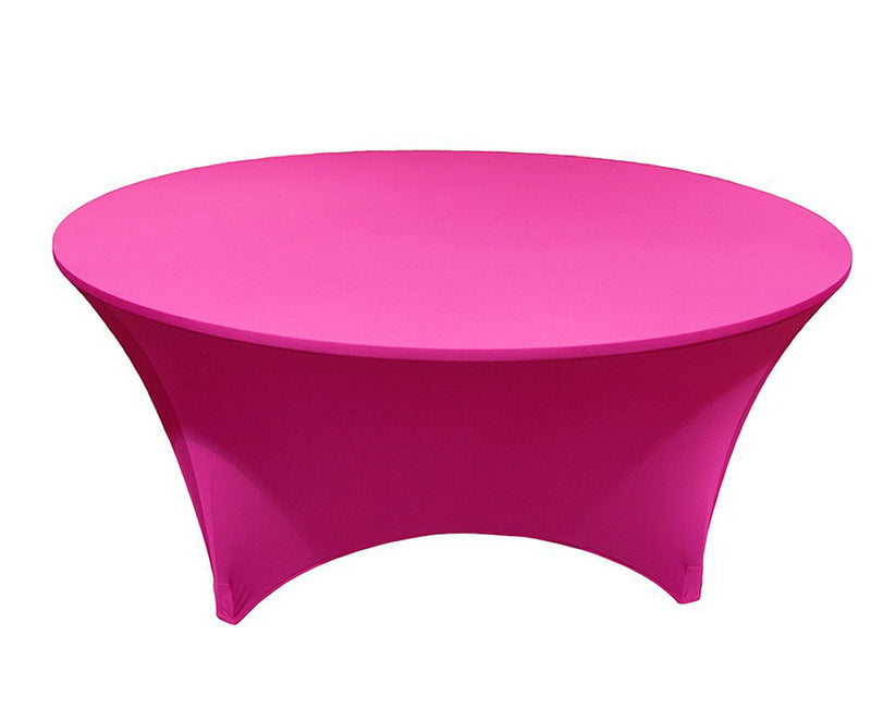Elastic Round Table Set Tablecloth Tablecloth Table Skirt Cross-border Explosions Hotel Wedding Birthday Party Business Banquet